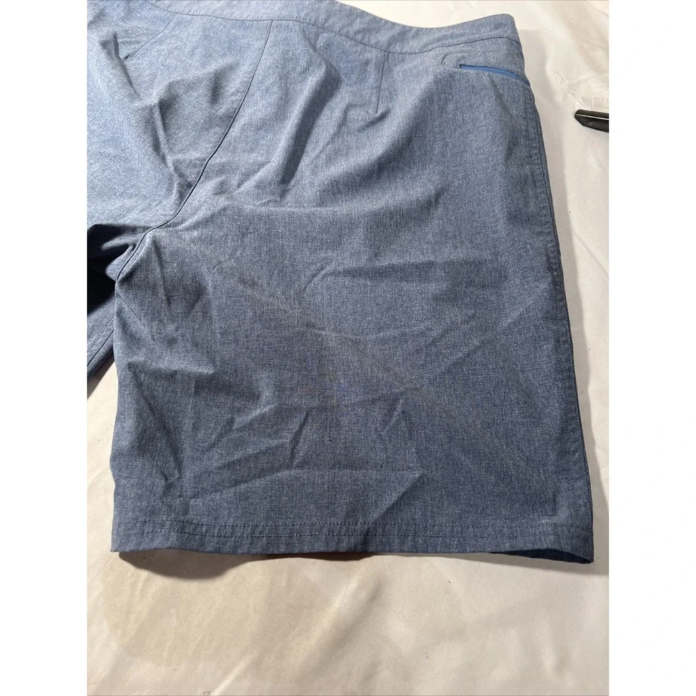 Vineyard Vines Heather Stretch Board Shorts Mens 35 swim trunks blue water